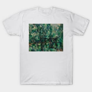 The Machefer Island Bridge in Saint-Maur-des-Fosses by Paul Cezanne T-Shirt